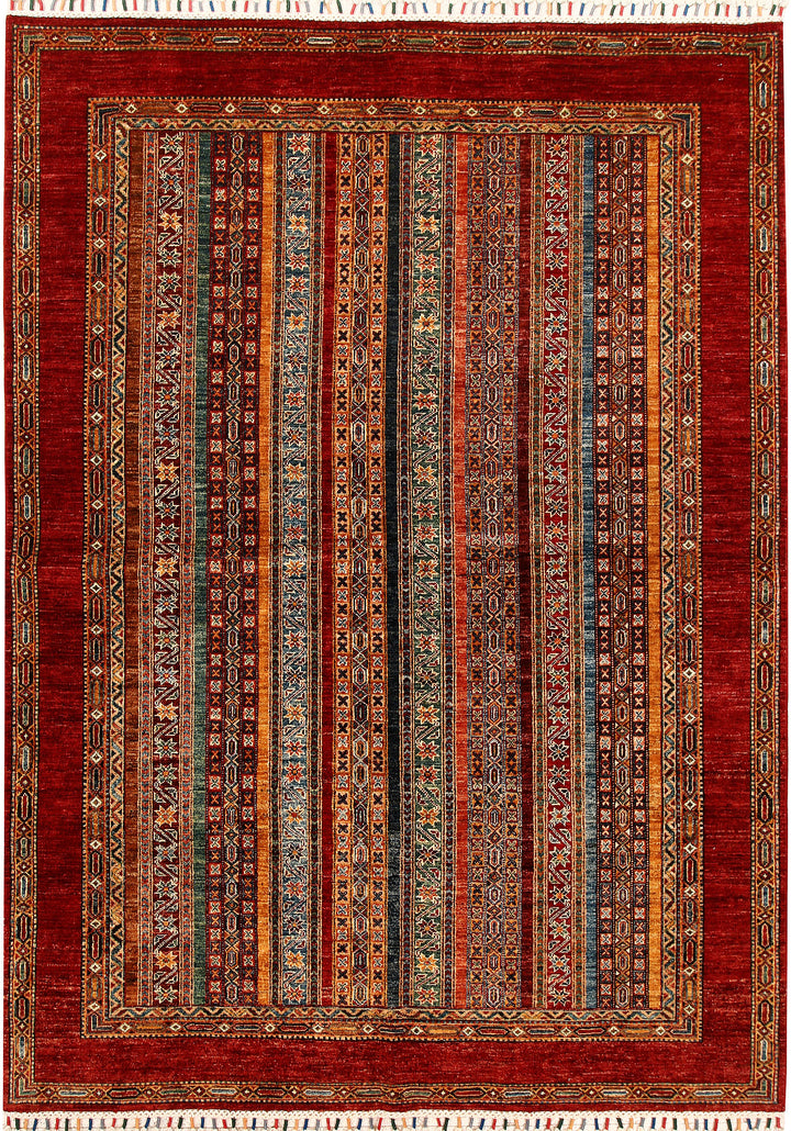 Multi Colored Shawl 5' 9 x 8' - No. 68717 - ALRUG Rug Store