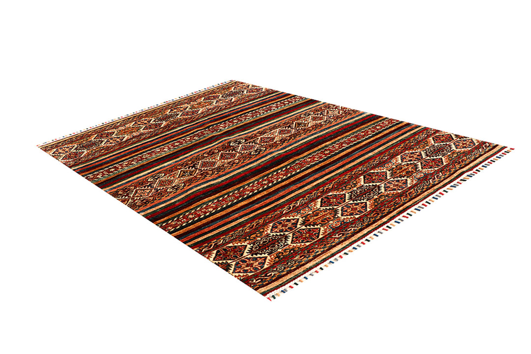 Multi Colored Kazak 5' x 6' 7 - No. 68720 - ALRUG Rug Store