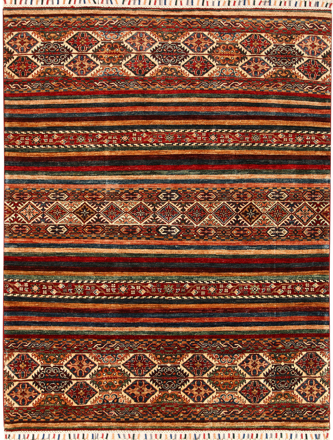 Multi Colored Kazak 5' x 6' 7 - No. 68720 - ALRUG Rug Store