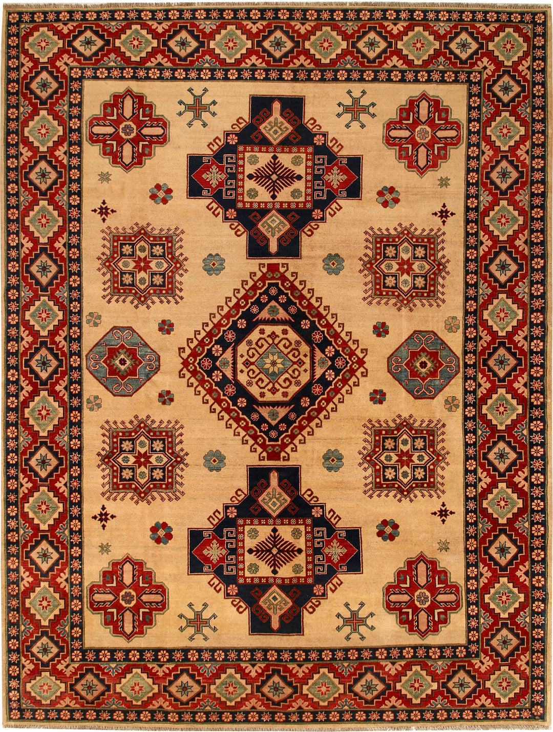 Navajo White Kazak 8' 6 x 11' 3 - No. 68721 - ALRUG Rug Store