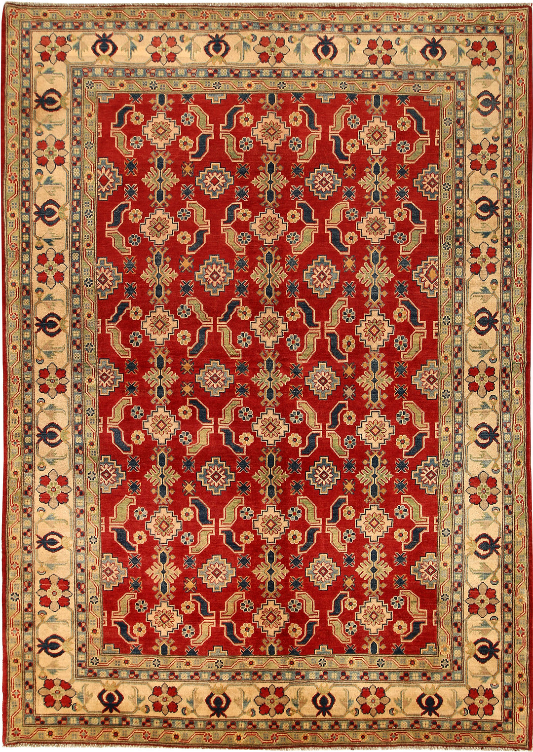 Firebrick Kazak 6' 6 x 9' 5 - No. 68723 - ALRUG Rug Store