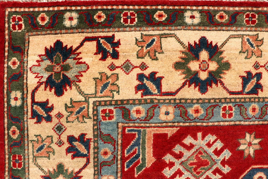 Firebrick Kazak 6' 6 x 9' 2 - No. 68724 - ALRUG Rug Store