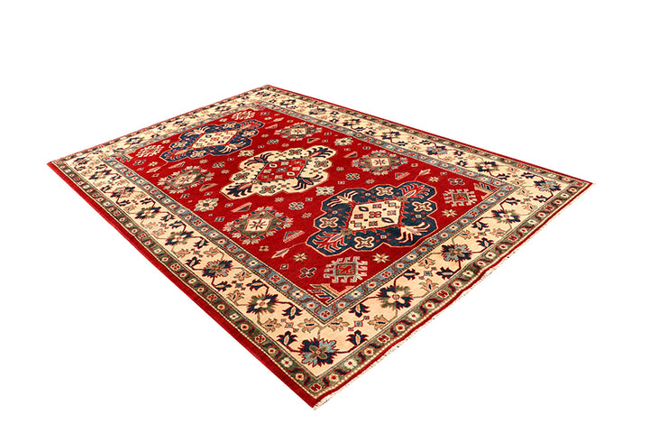 Firebrick Kazak 6' 6 x 9' 2 - No. 68724 - ALRUG Rug Store