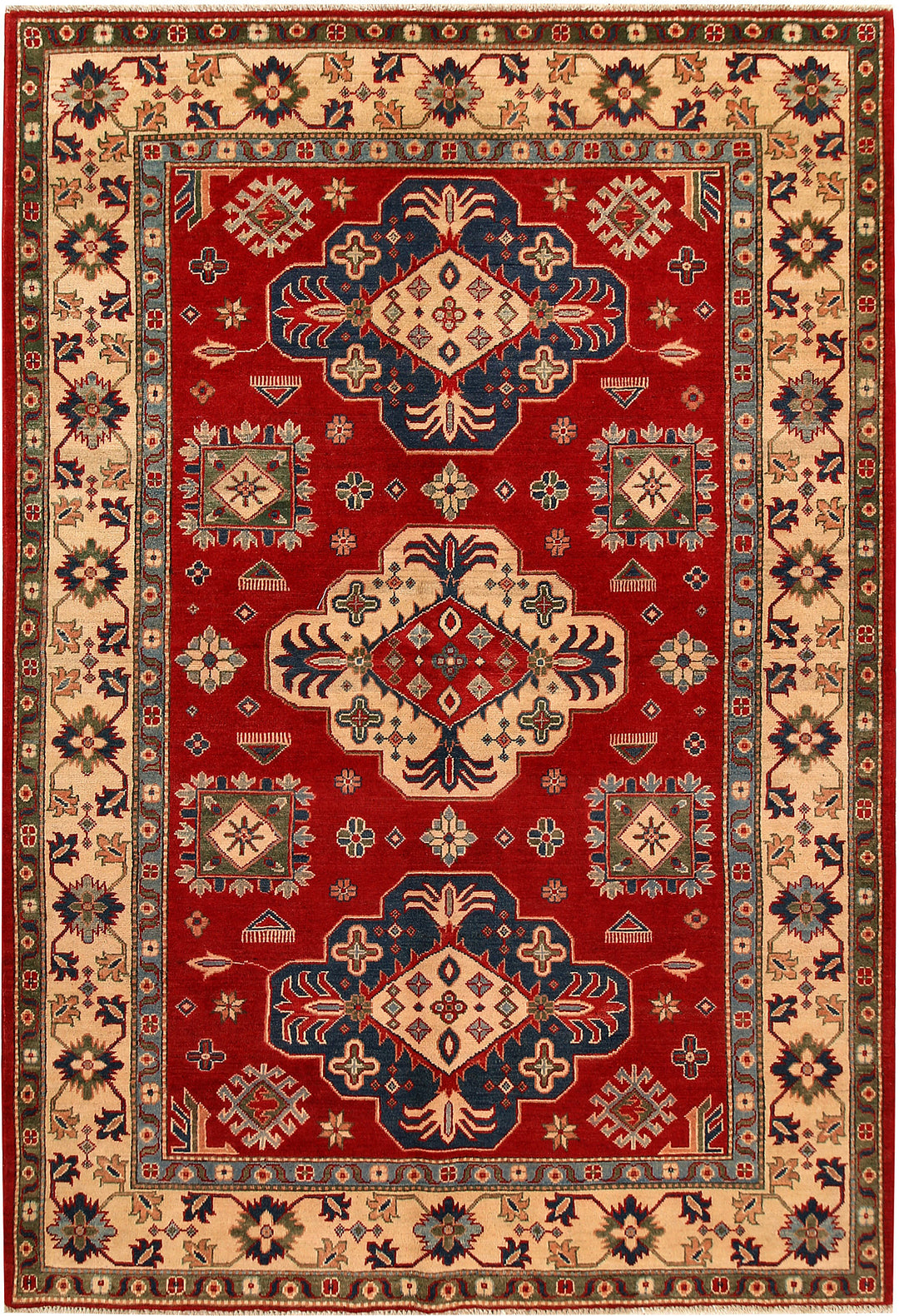 Firebrick Kazak 6' 6 x 9' 2 - No. 68724 - ALRUG Rug Store