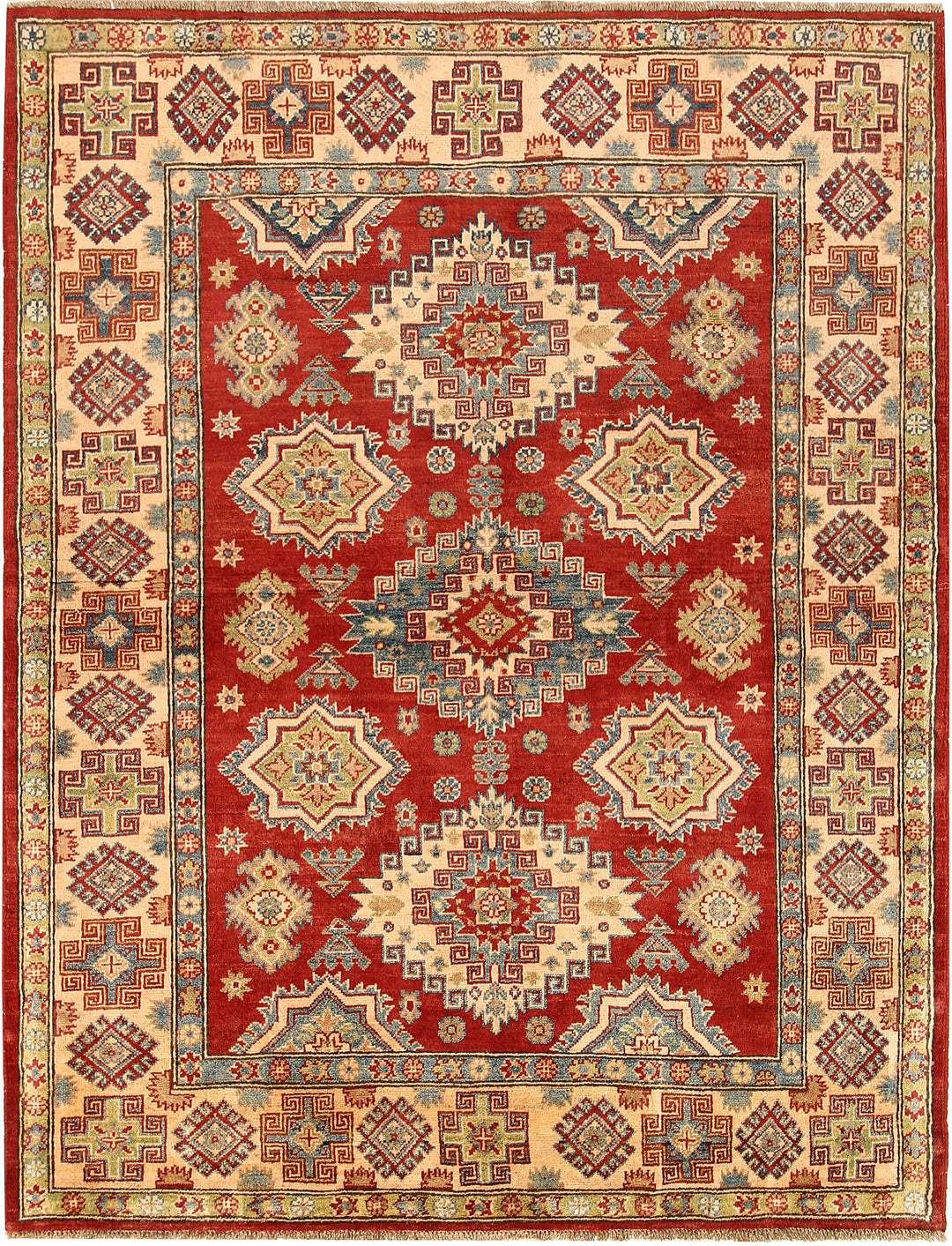 Firebrick Kazak 5' 1 x 6' 6 - No. 68726 - ALRUG Rug Store