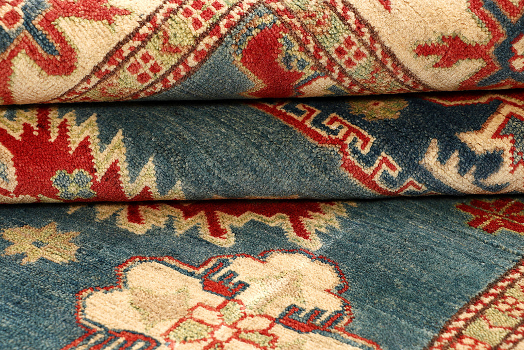 Cadet Blue Kazak 4' 10 x 6' 6 - No. 68727 - ALRUG Rug Store