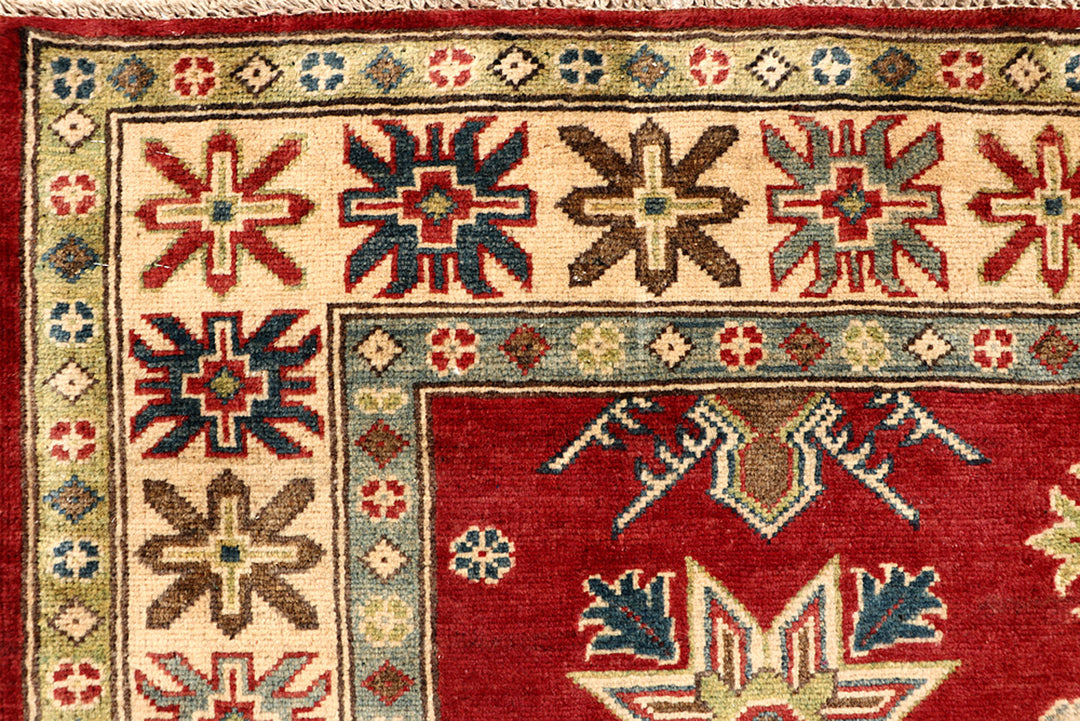 Dark Red Kazak 4' 11 x 6' 4 - No. 68728 - ALRUG Rug Store