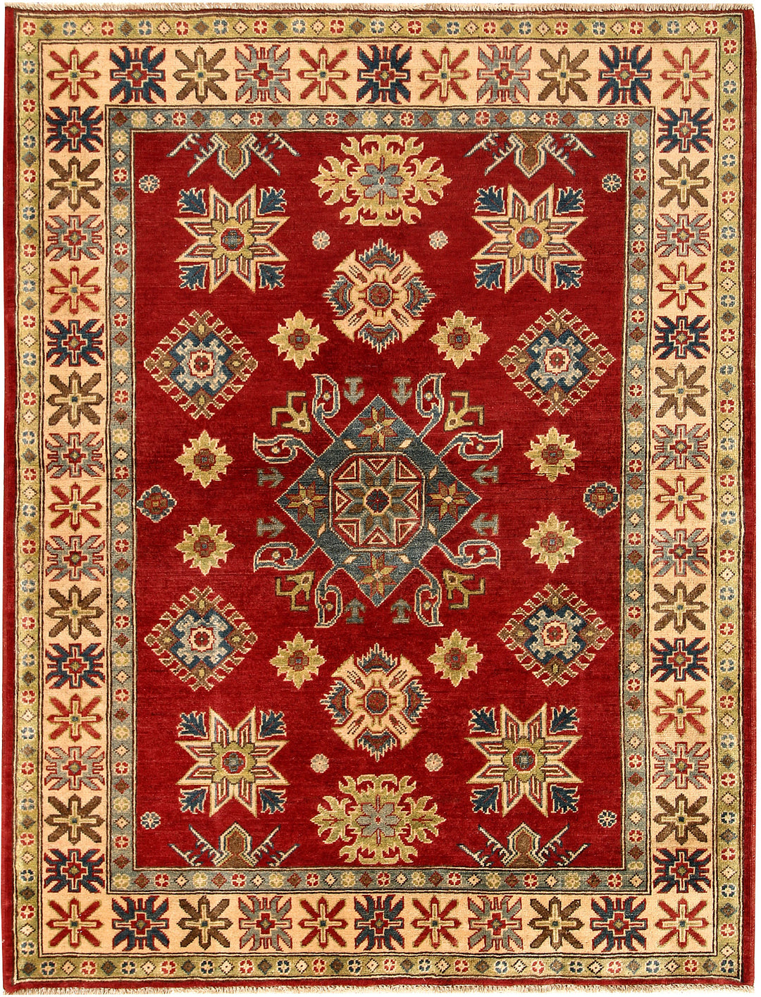 Dark Red Kazak 4' 11 x 6' 4 - No. 68728 - ALRUG Rug Store