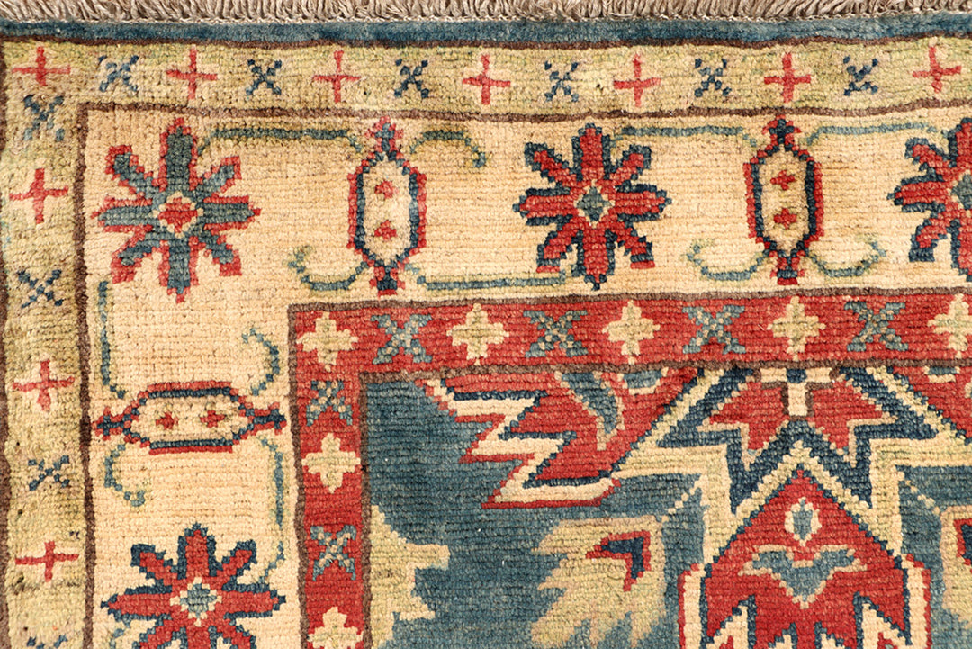 Cadet Blue Kazak 2' 8 x 12' 8 - No. 68729 - ALRUG Rug Store