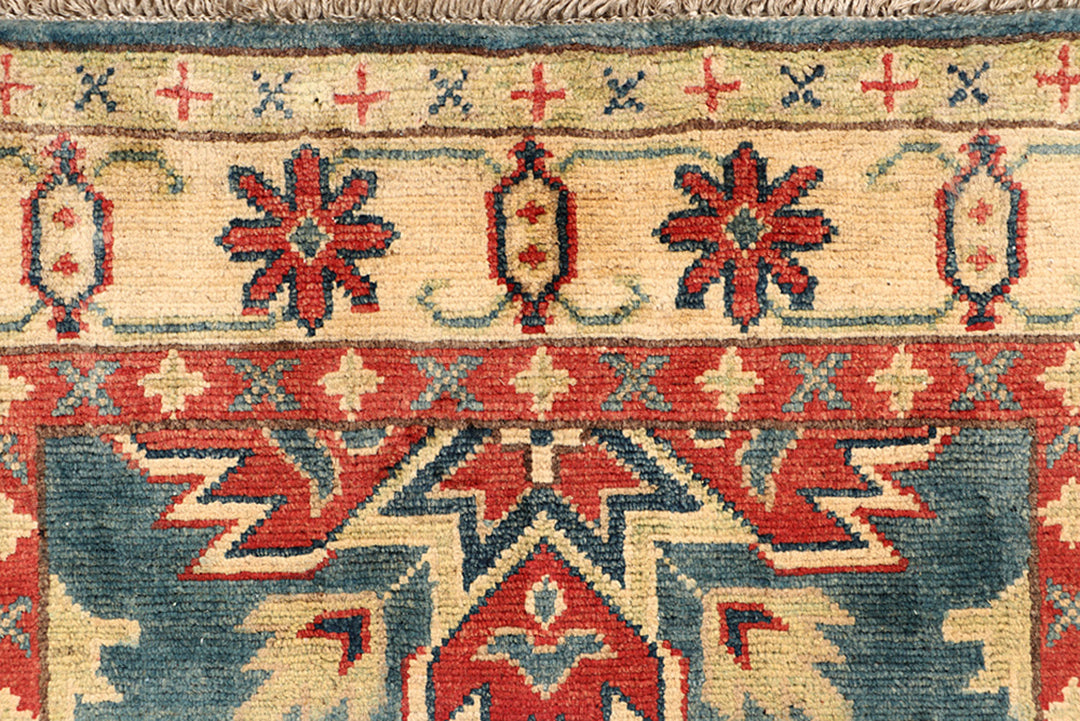 Cadet Blue Kazak 2' 8 x 12' 8 - No. 68729 - ALRUG Rug Store