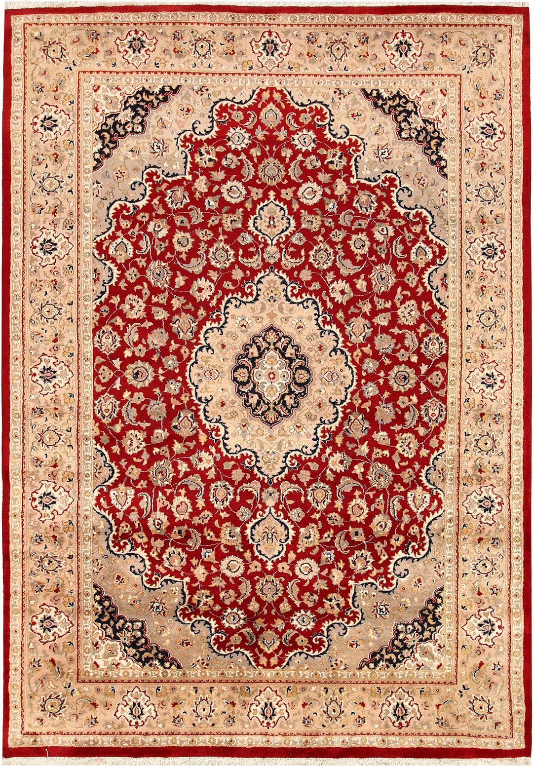 Firebrick Isfahan 5' 6 x 7' 11 - No. 68736 - ALRUG Rug Store