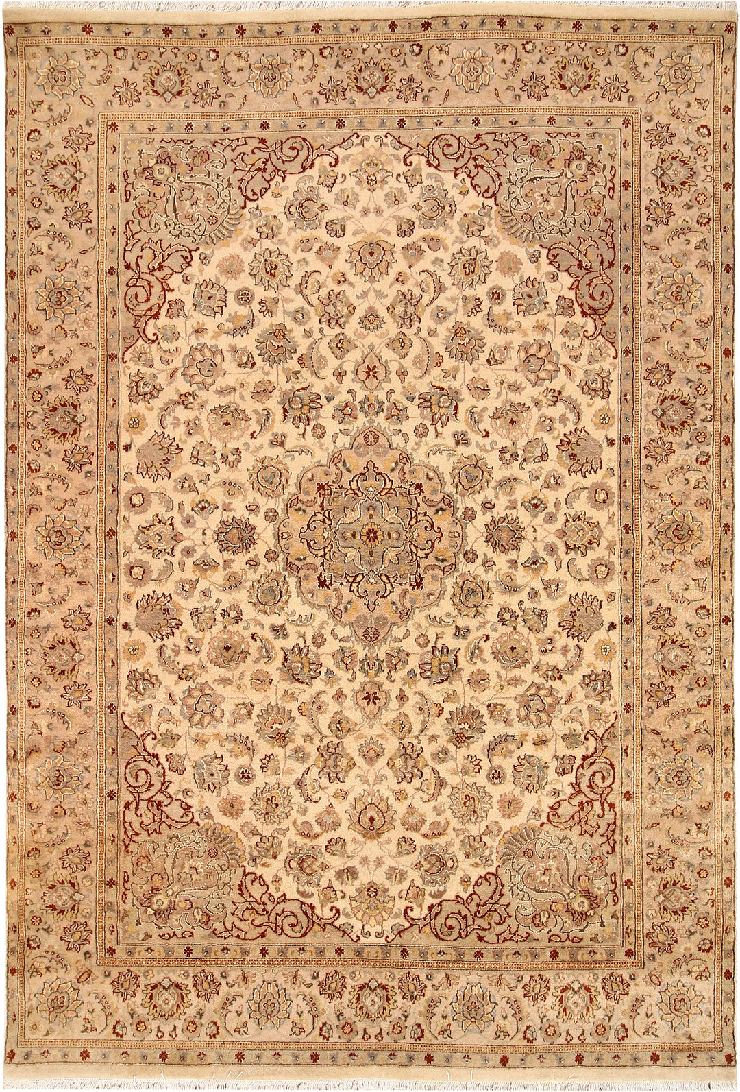 Blanched Almond Isfahan 5' 5 x 7' 11 - No. 68742 - ALRUG Rug Store