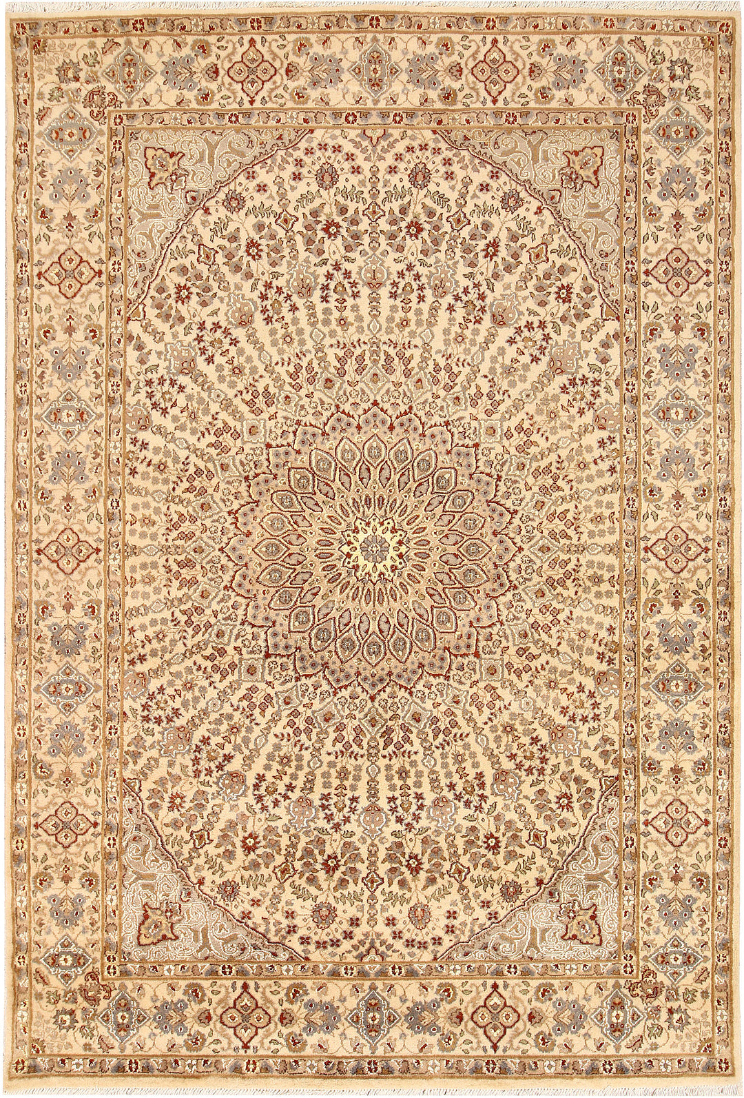 Blanched Almond Gombud 5' 6 x 8' 1 - No. 68744 - ALRUG Rug Store