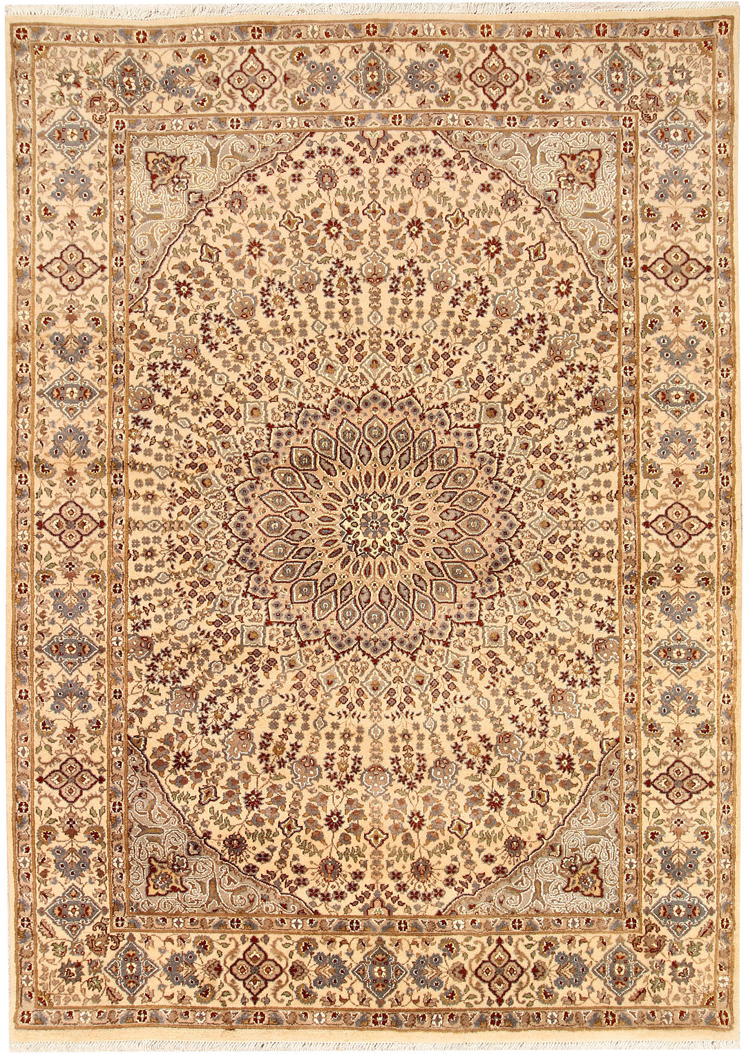 Blanched Almond Gombud 5' 7 x 7' 10 - No. 68755 - ALRUG Rug Store