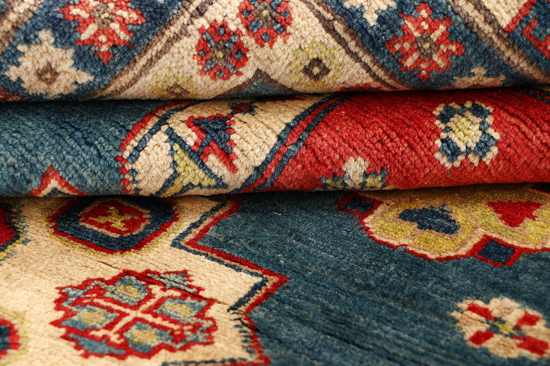 Cadet Blue Kazak 5' 7 x 7' 8 - No. 68759 - ALRUG Rug Store