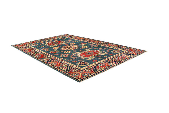 Cadet Blue Kazak 5' 7 x 7' 8 - No. 68759 - ALRUG Rug Store