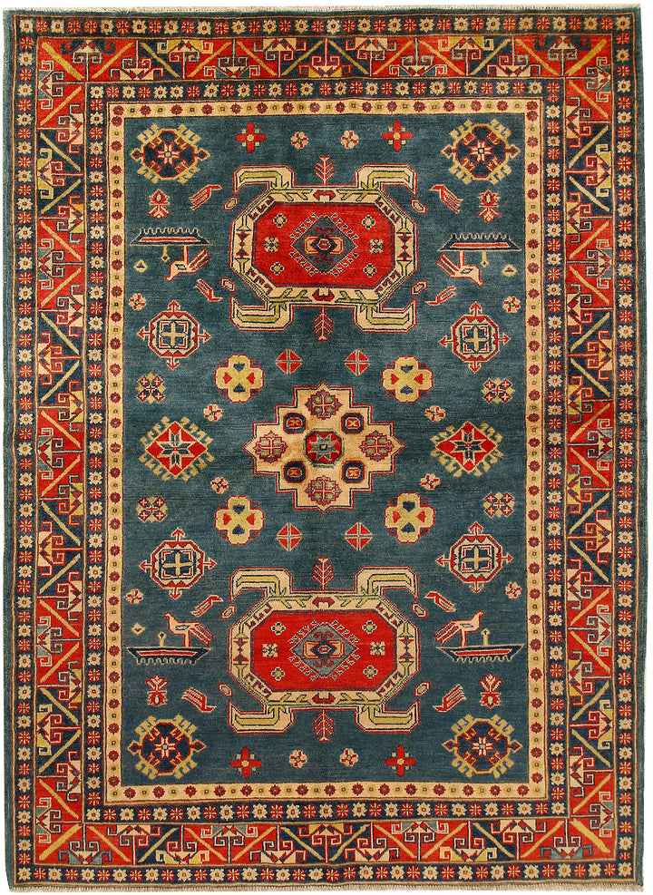 Cadet Blue Kazak 5' 7 x 7' 8 - No. 68759 - ALRUG Rug Store