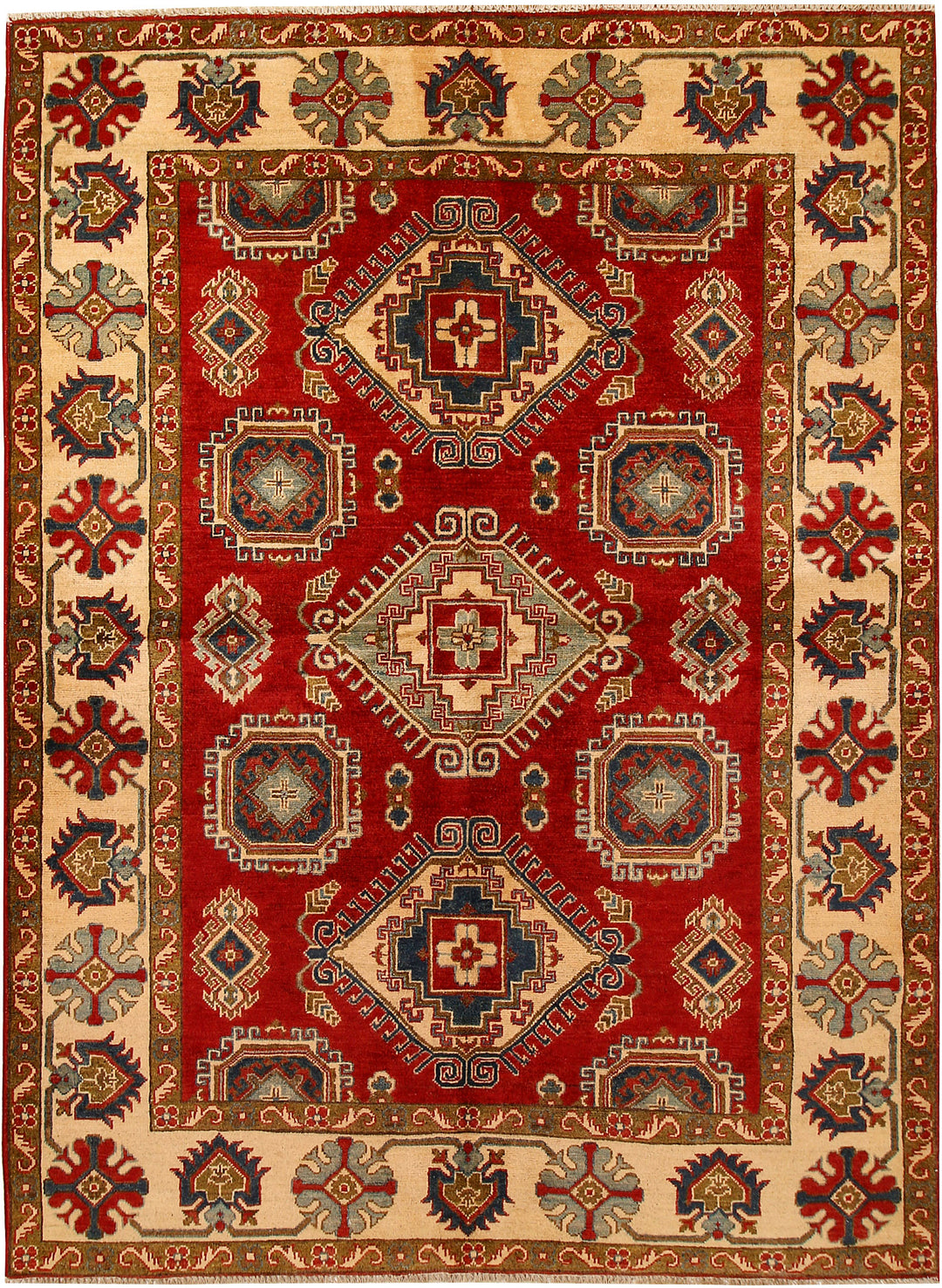 Firebrick Kazak 5' 6 x 7' 7 - No. 68760 - ALRUG Rug Store