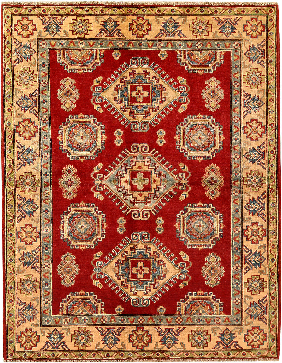 Firebrick Kazak 5' 1 x 6' 8 - No. 68763 - ALRUG Rug Store