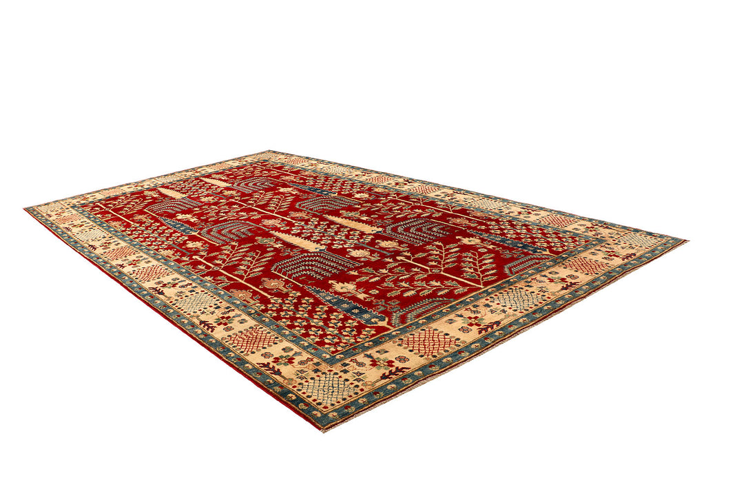 Firebrick Kazak 6' 4 x 10' 2 - No. 68790 - ALRUG Rug Store