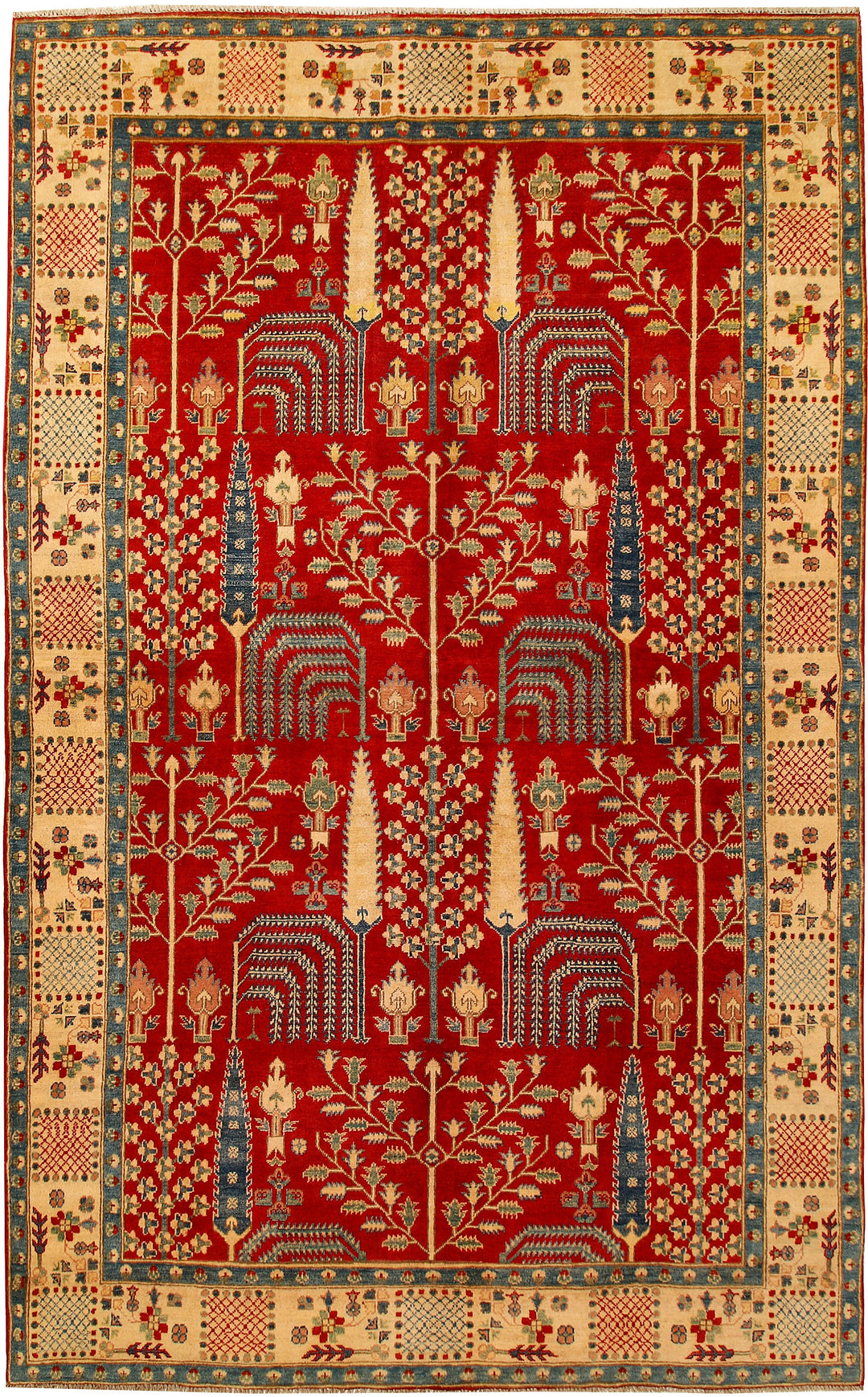 Firebrick Kazak 6' 4 x 10' 2 - No. 68790 - ALRUG Rug Store