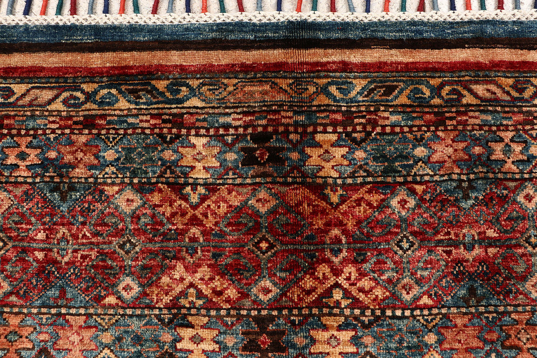 Multi Colored Kazak 4' 11 x 6' 9 - No. 68797 - ALRUG Rug Store