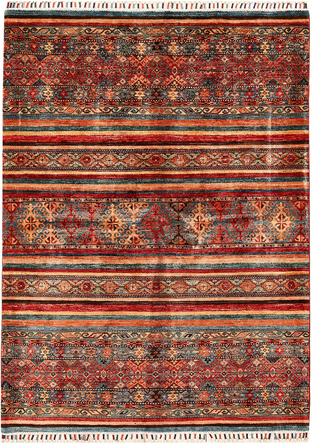 Multi Colored Kazak 4' 11 x 6' 9 - No. 68797 - ALRUG Rug Store