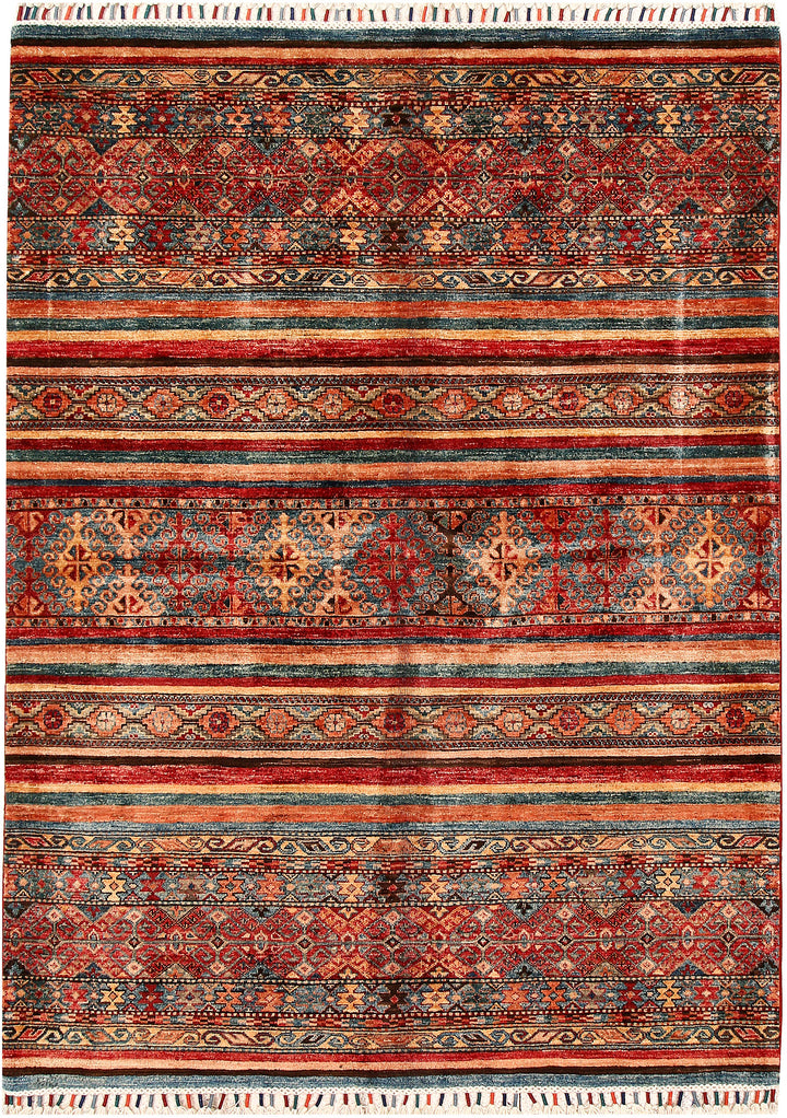 Multi Colored Kazak 4' 11 x 6' 9 - No. 68797 - ALRUG Rug Store
