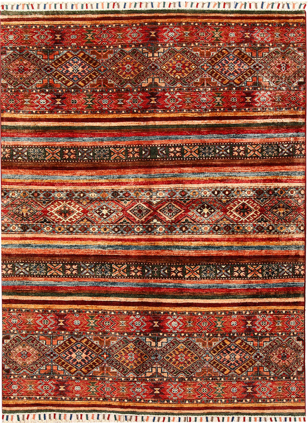 Multi Colored Kazak 4' 8 x 6' 4 - No. 68803