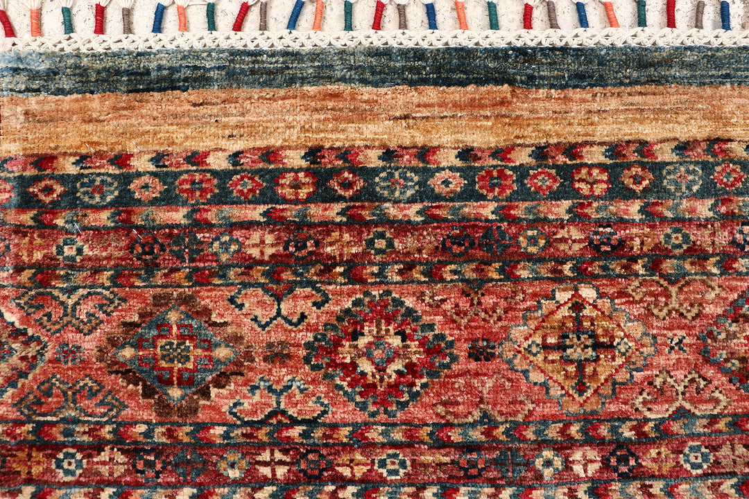 Multi Colored Kazak 4'  11" x 6'  7" - No. QA26606