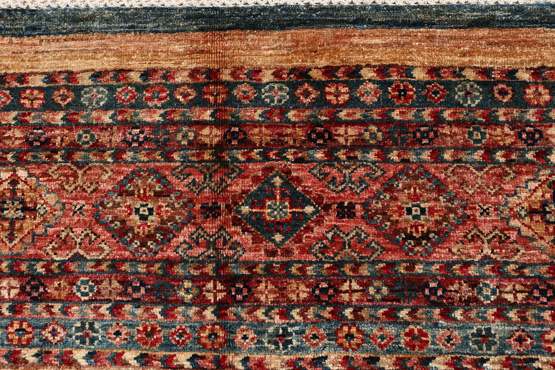Multi Colored Kazak 4'  11" x 6'  7" - No. QA26606