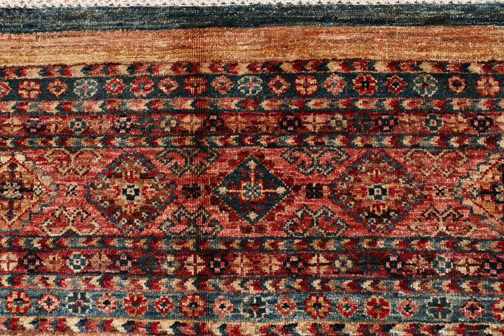 Multi Colored Kazak 4'  11" x 6'  7" - No. QA26606
