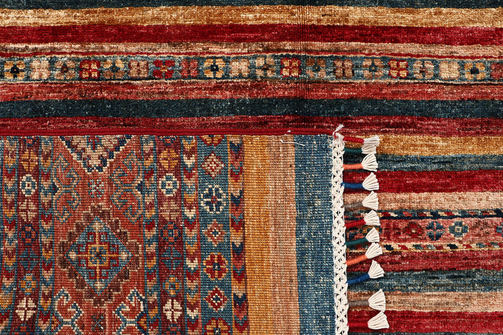 Multi Colored Kazak 4'  11" x 6'  7" - No. QA26606