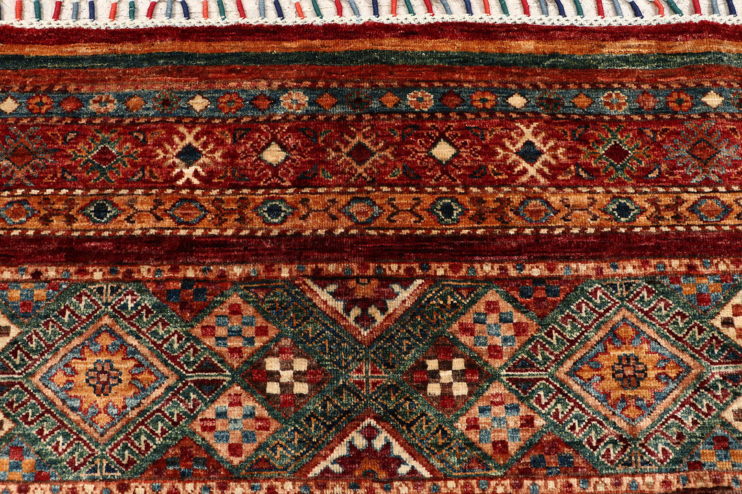 Multi Colored Kazak 6' 9 x 9' 11 - No. 68826 - ALRUG Rug Store