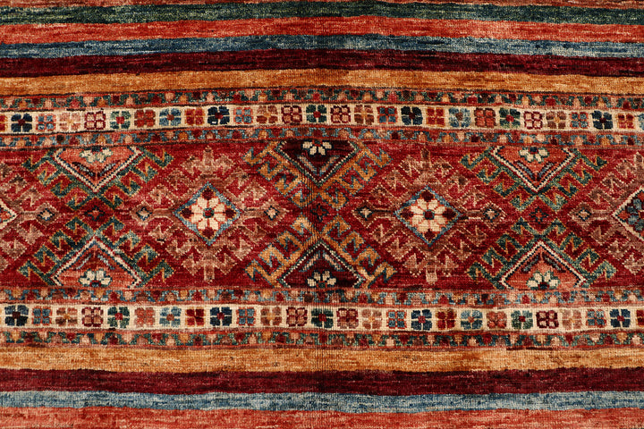 Multi Colored Kazak 6' 9 x 9' 11 - No. 68826 - ALRUG Rug Store
