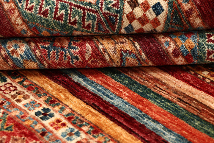 Multi Colored Kazak 6' 9 x 9' 11 - No. 68826 - ALRUG Rug Store