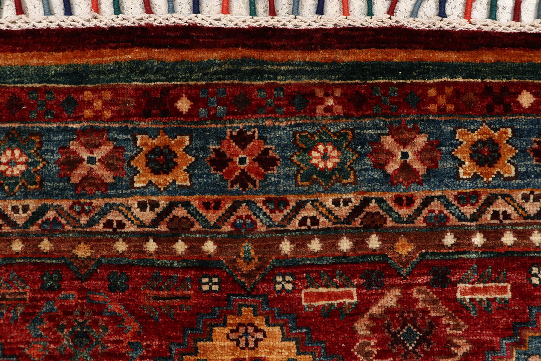 Multi Colored Kazak 2' 8 x 9' - No. 68831