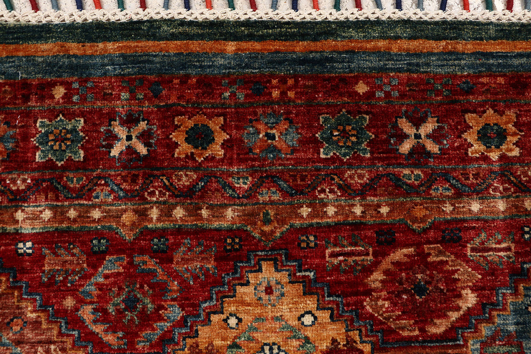 Multi Colored Kazak 2' 8 x 8' - No. 68832 - ALRUG Rug Store