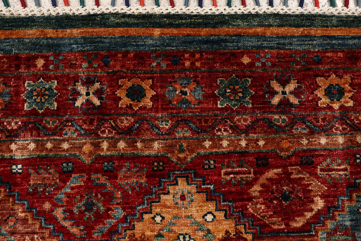 Multi Colored Kazak 2' 8 x 8' - No. 68832 - ALRUG Rug Store