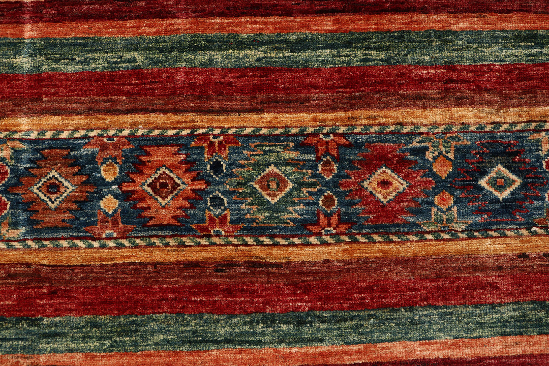 Multi Colored Kazak 2' 8 x 8' - No. 68832 - ALRUG Rug Store