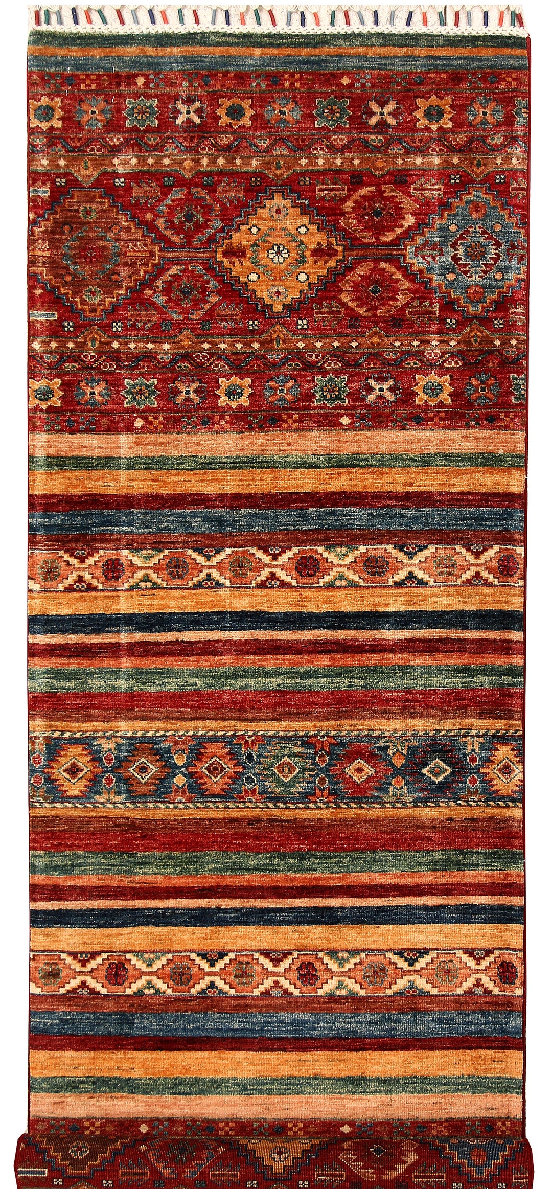 Multi Colored Kazak 2' 8 x 8' - No. 68832 - ALRUG Rug Store