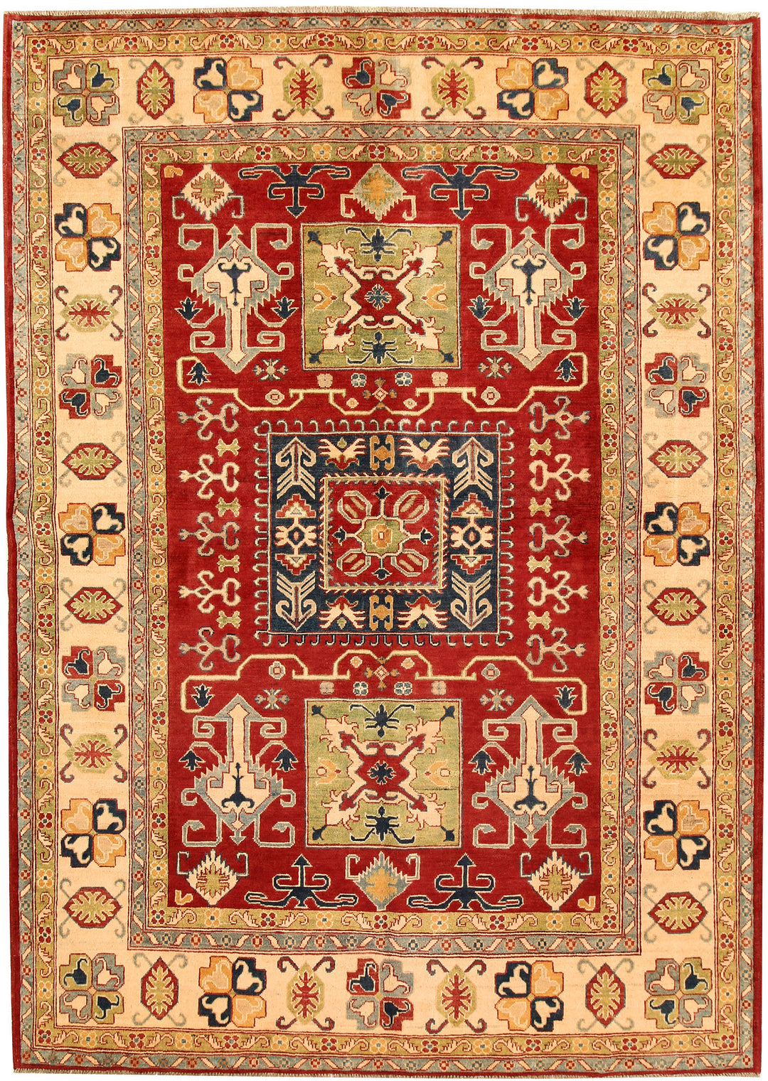 Firebrick Kazak 6' 7 x 9' 6 - No. 68842 - ALRUG Rug Store