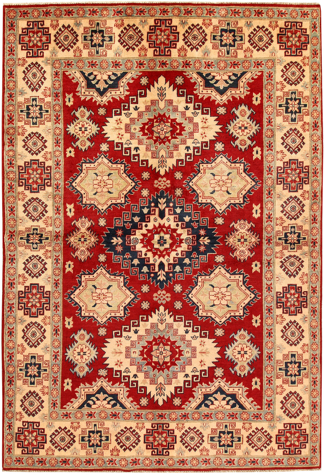 Firebrick Kazak 6' 6 x 9' 7 - No. 68846 - ALRUG Rug Store