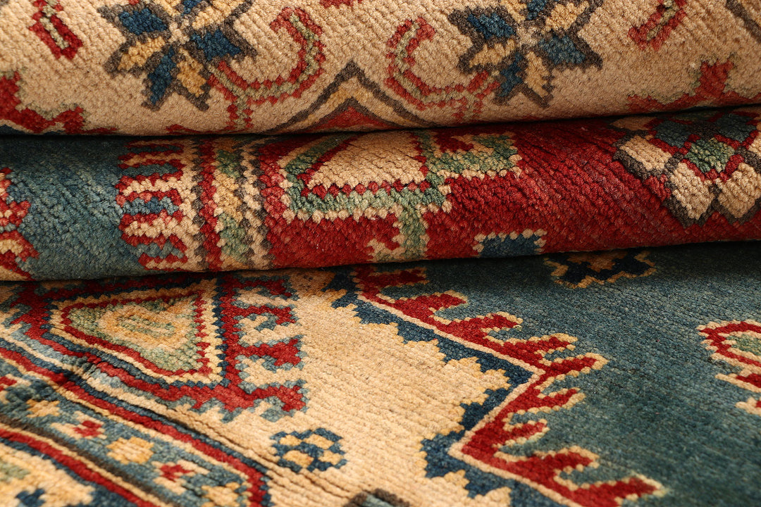 Cadet Blue Kazak 5' 10 x 8' - No. 68855 - ALRUG Rug Store