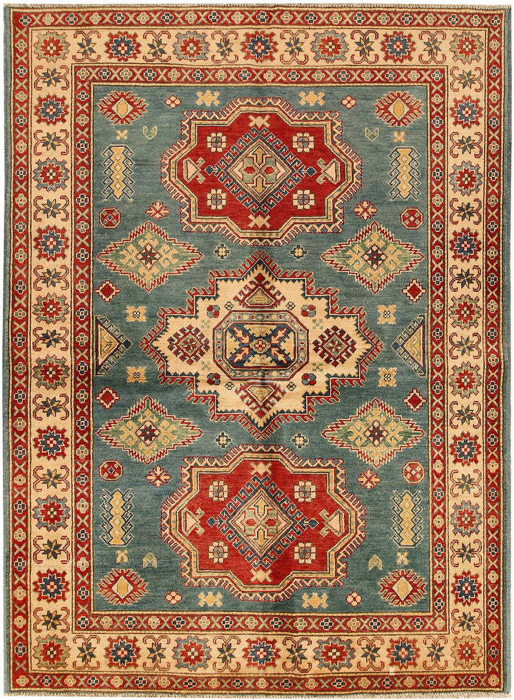 Cadet Blue Kazak 5' 10 x 8' - No. 68855 - ALRUG Rug Store