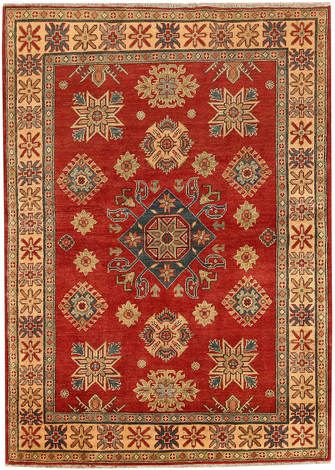 Indian Red Kazak 4' 11 x 6' 11 - No. 68870 - ALRUG Rug Store