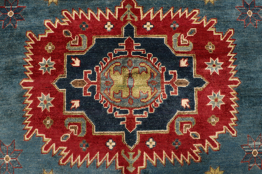 Light Slate Grey Kazak 9' 1 x 12' 5 - No. 68900 - ALRUG Rug Store