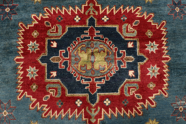 Light Slate Grey Kazak 9' 1 x 12' 5 - No. 68900 - ALRUG Rug Store