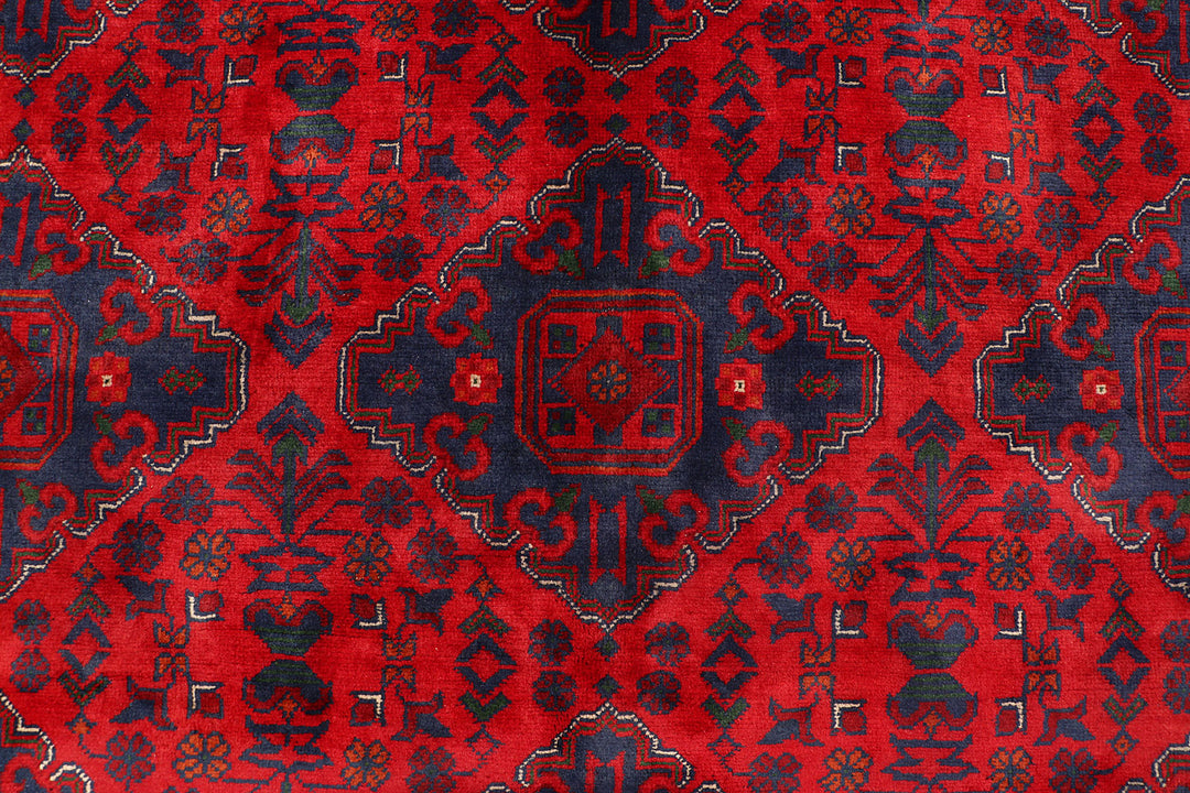 Dark Red Khal Mohammadi 6'  4" x 9'  5" - No. QA42890