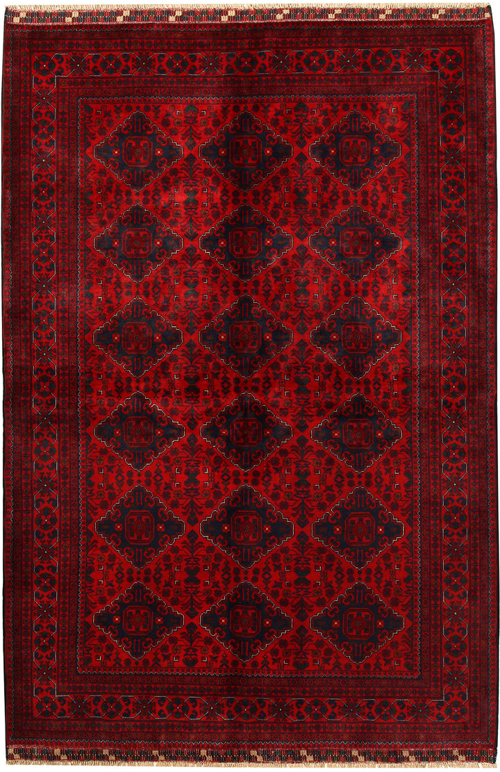 Dark Red Khal Mohammadi 6'  4" x 9'  5" - No. QA42890